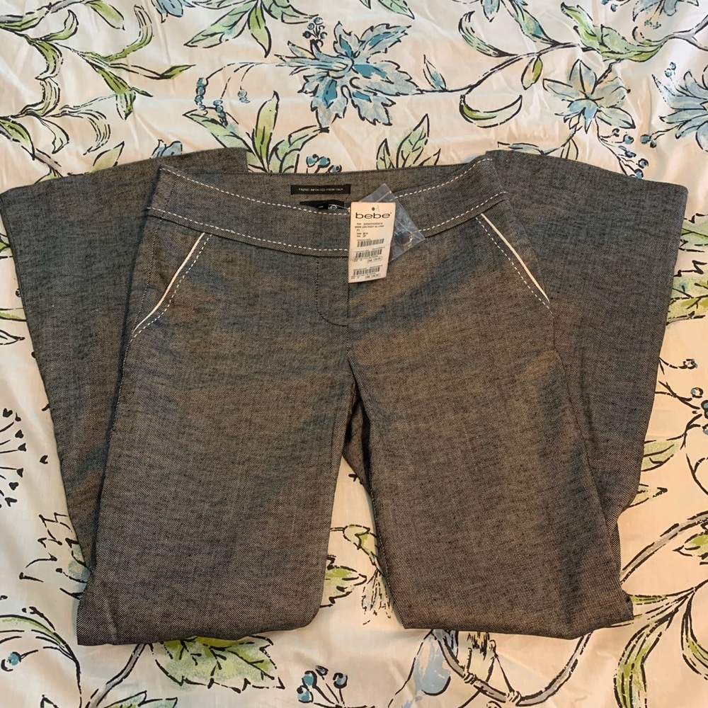 💖NWT💖 Bebe Wide Leg Pants W/ Fringe (2P)